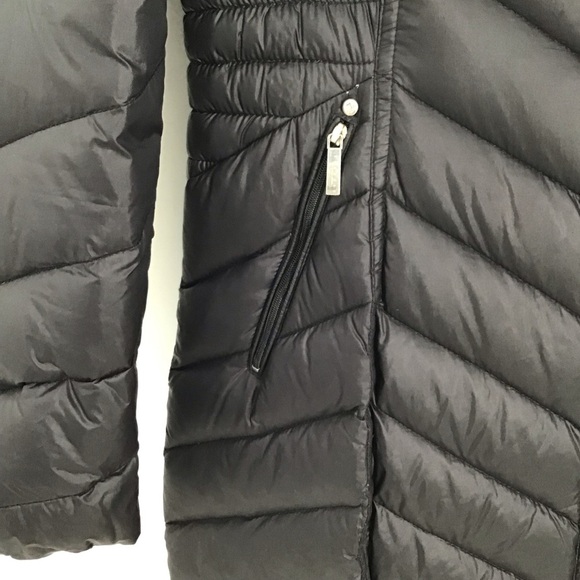 Laundry By Shelli Segal Down Puffer Jacket Lightweight Packable Black Size Med - Picture 5 of 10